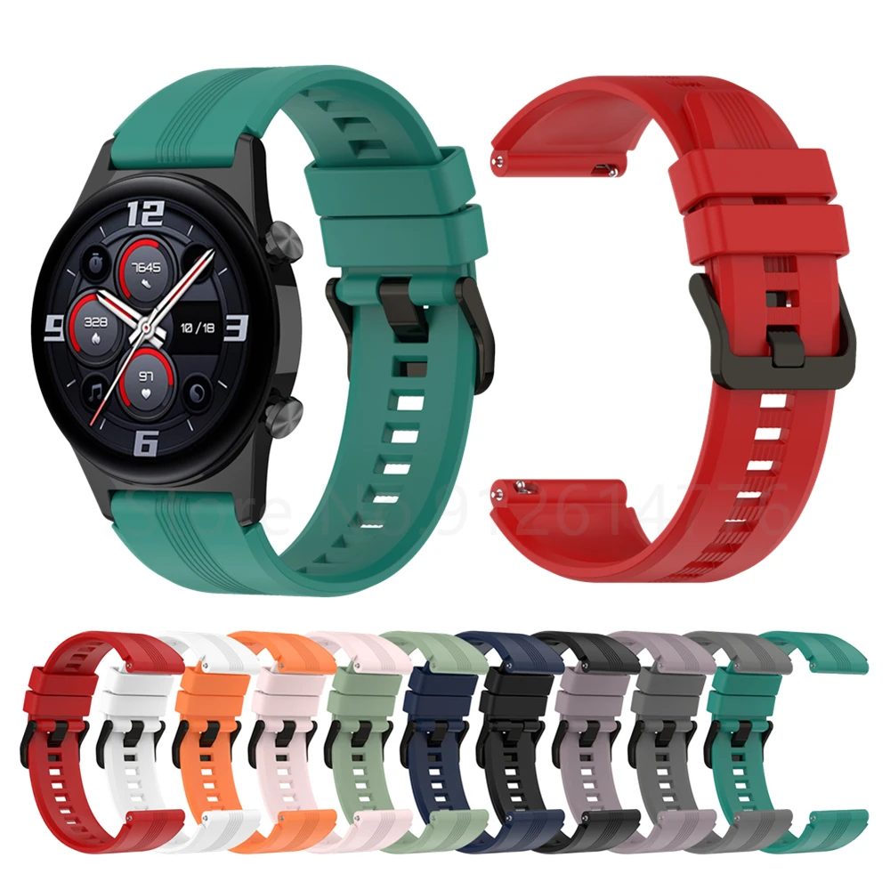 

22mm Watch Silicone Strap For Xiaomi Watch S1 Active/Color2 Bracelet For Amazfit GTR 47mm 2 2e 3 Pro Sport Wristband Correas