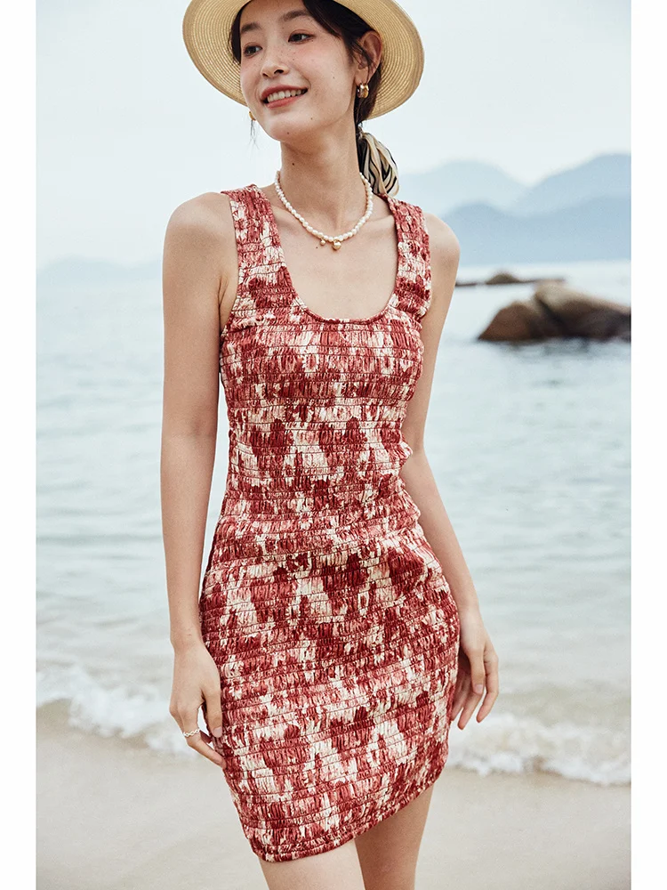 

Эксклюзивная мини-юбка с U-образным вырезом, с принтом