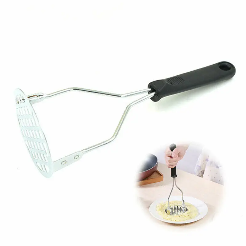 Potato Vegetable Masher Crush Kitchen Tool with Black Handle Sale