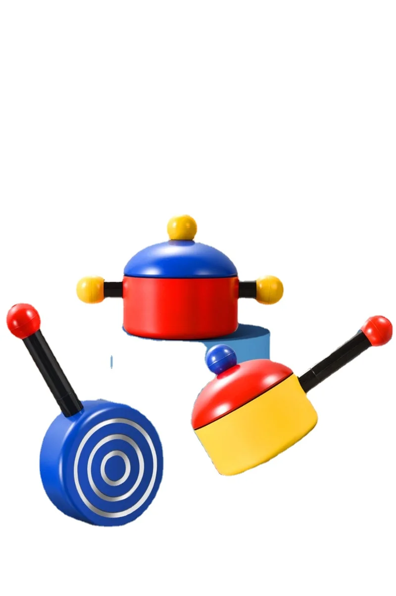 

Милый детский набор кастрюль для приготовления пищи с отпаривателем, двойная ручка, антипригарная Кастрюля и крышка, мини кухонный многофункциональный набор посуды