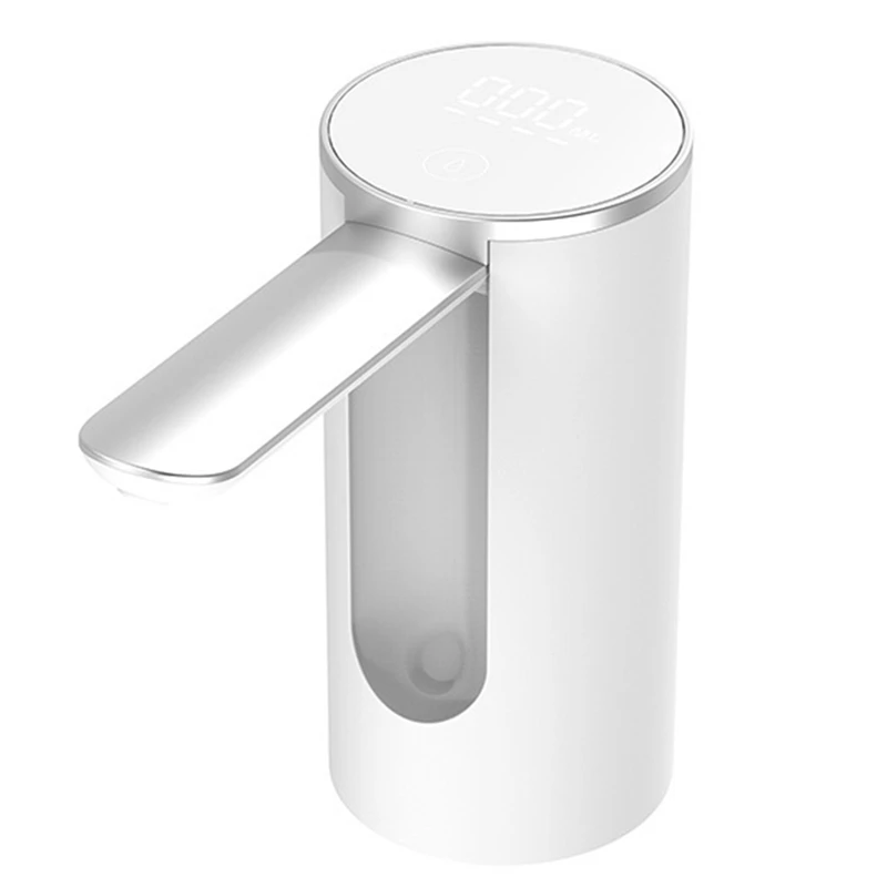 

Водяной насос-ведро с сенсорным экраном, Автоматический водяной диспенсер, электрический складной водяной насос, количественный водяной выход, белый