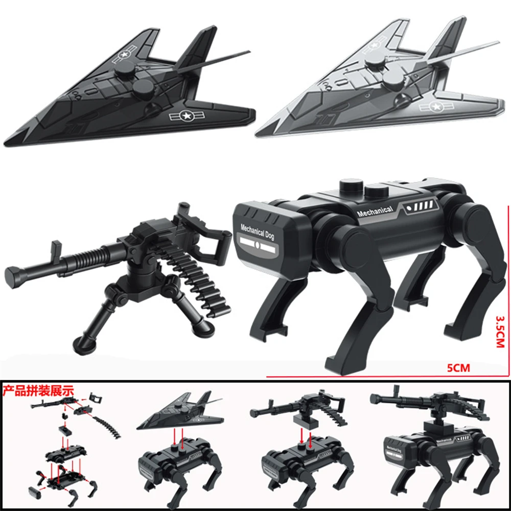 Weltkrieg Flugabwehrgeschütz Raketenartillerie Militär Armee Kriegswaffe Soldat MOC Modell Bausteine Spielzeug für Kinder – Detail 1