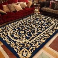 American Style Retro Persian Carpet Home Bedroom Luxury Decoration Non-slip Rugs Living Room Sofa Coffee Table Side Washable Mat 2
