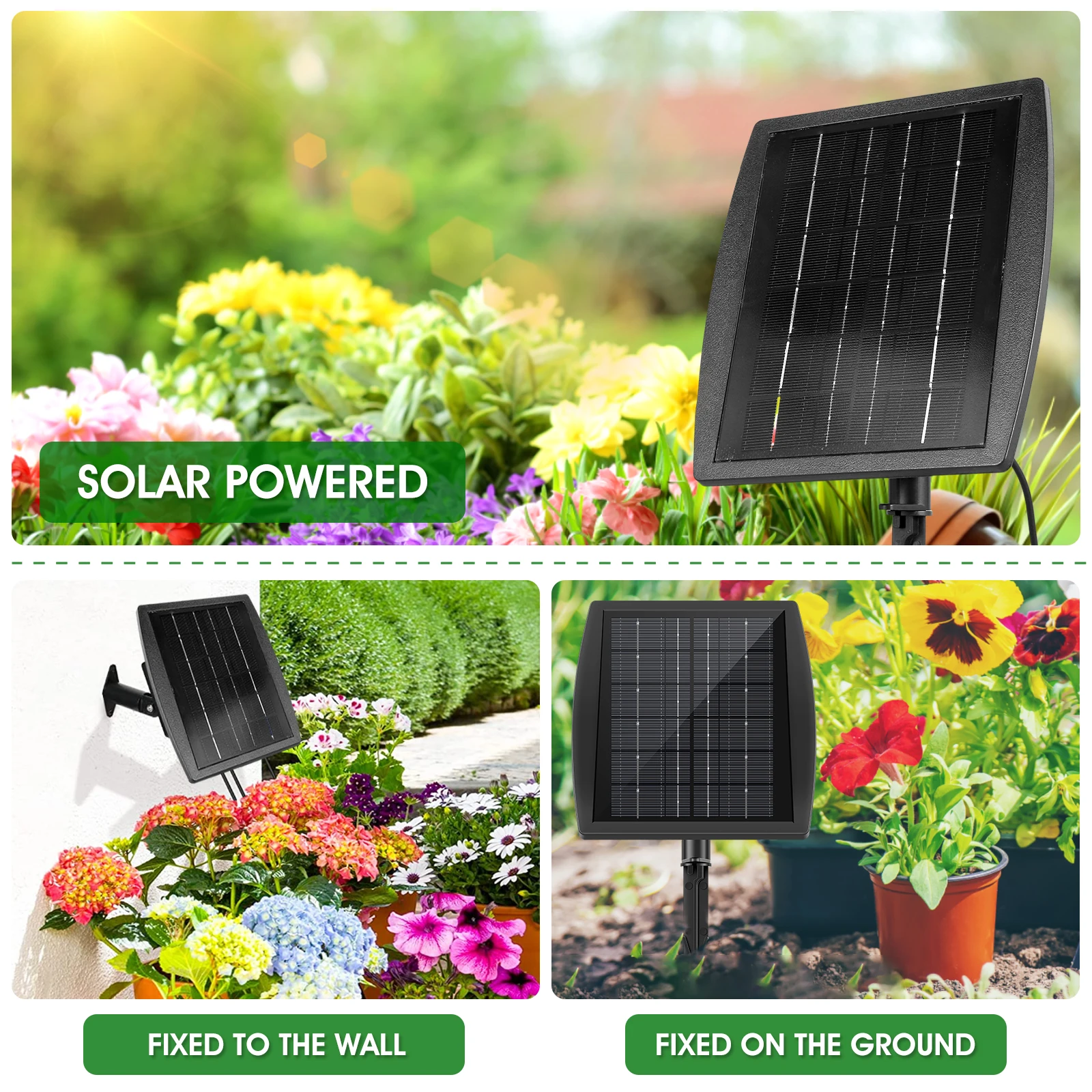 Solar Powered Automatic Drip Irrigation Kit for Garden Plants