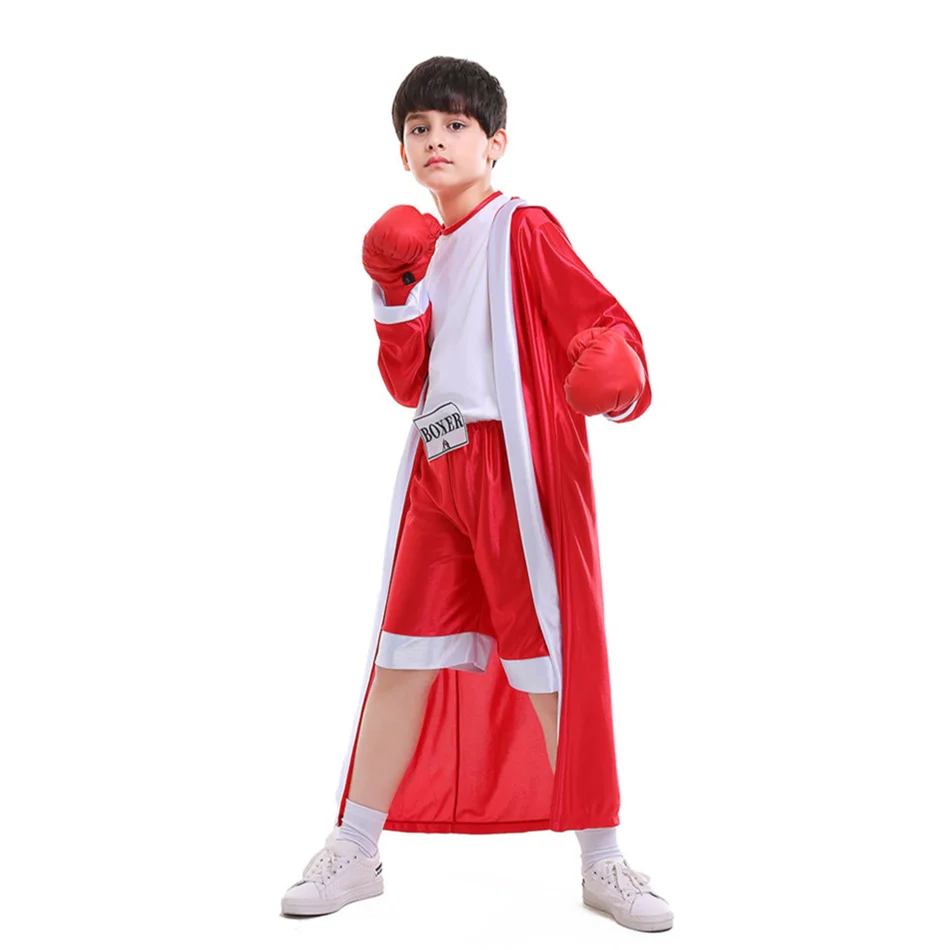 Disfraz de Boxer para niños, ropa de juego de boxeo, regalo de Navidad y  Año Nuevo - AliExpress