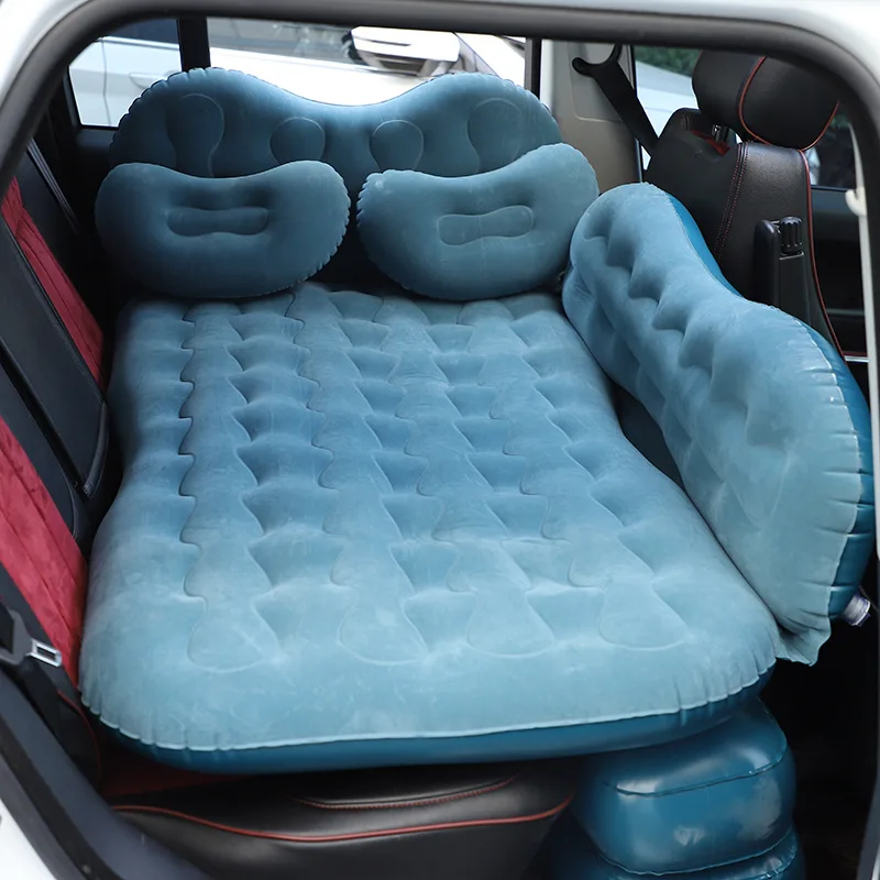 Materasso gonfiabile da viaggio per auto per dormire divano letto da esterno letto per auto accessori da campeggio per cuscino da letto con cuscini opachi per auto