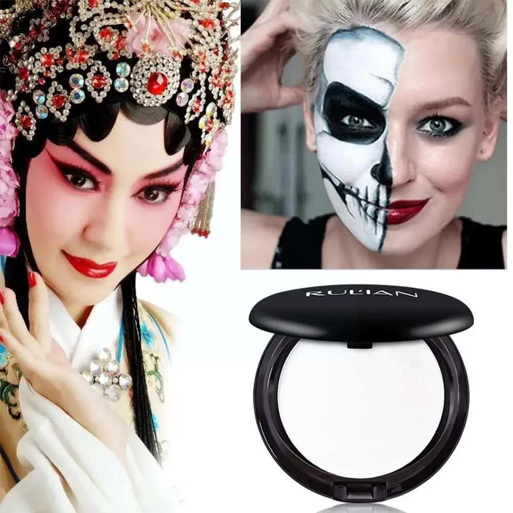 White Makeup Foundation Cream Concealer Cosplay White Zombie Make-Up Face Cream Halloween Face Longlasting All Day Cosmetics Hot 6