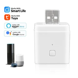 Smart WiFi Micro USB Power Adapter with Voice Control & Timer Functionality (WHITE)