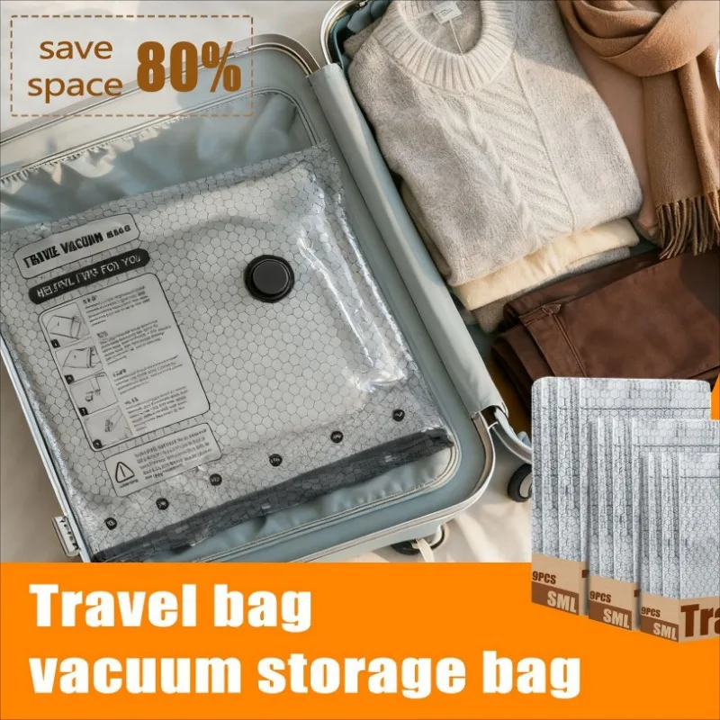 Space-Saving Compression Bags with Electric Pump - Durable Storage Solution