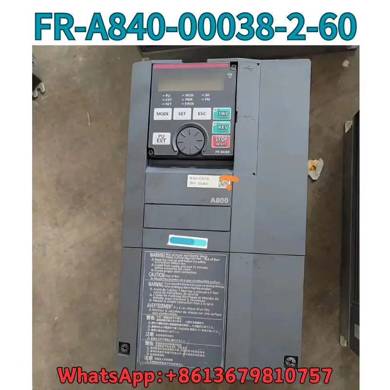 

Used Frequency converter FR-A840-00038-2-60 0.75KW test OK Fast Shipping