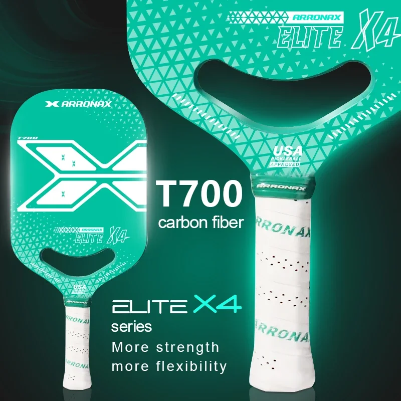 Arronax Pickleball Paddle T700 Carbon Fiber Frosted Surface Enhanced Sweet Spot&Control&Power Anti-slip Grip USAPA Compliant