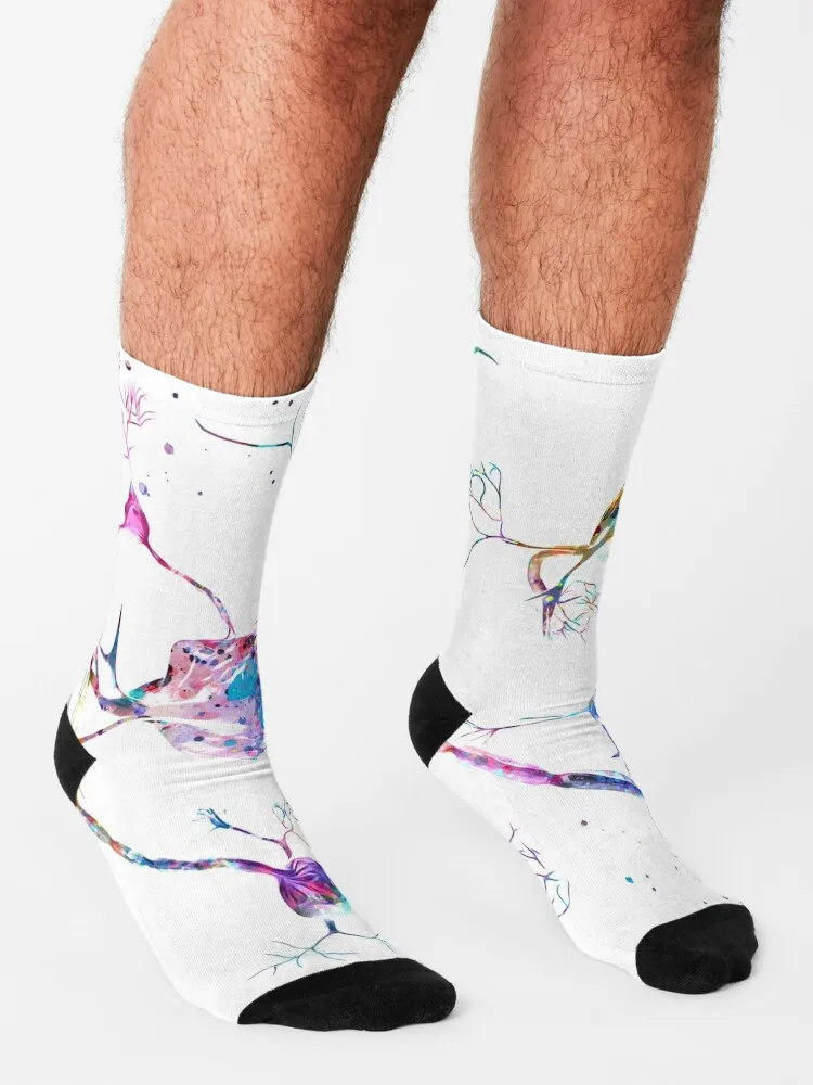 Neurotransmitters Neuron Synapse Socks non-slip soccer socks Rugby Women's warm socks socks for Women