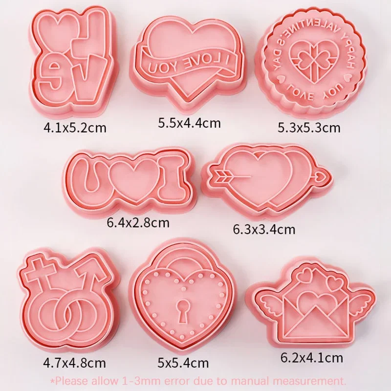 Embossed Heart Fondant Cutter  Cookies Cutter Tools 3d Heart - New Heart  Cookie Mold - Aliexpress