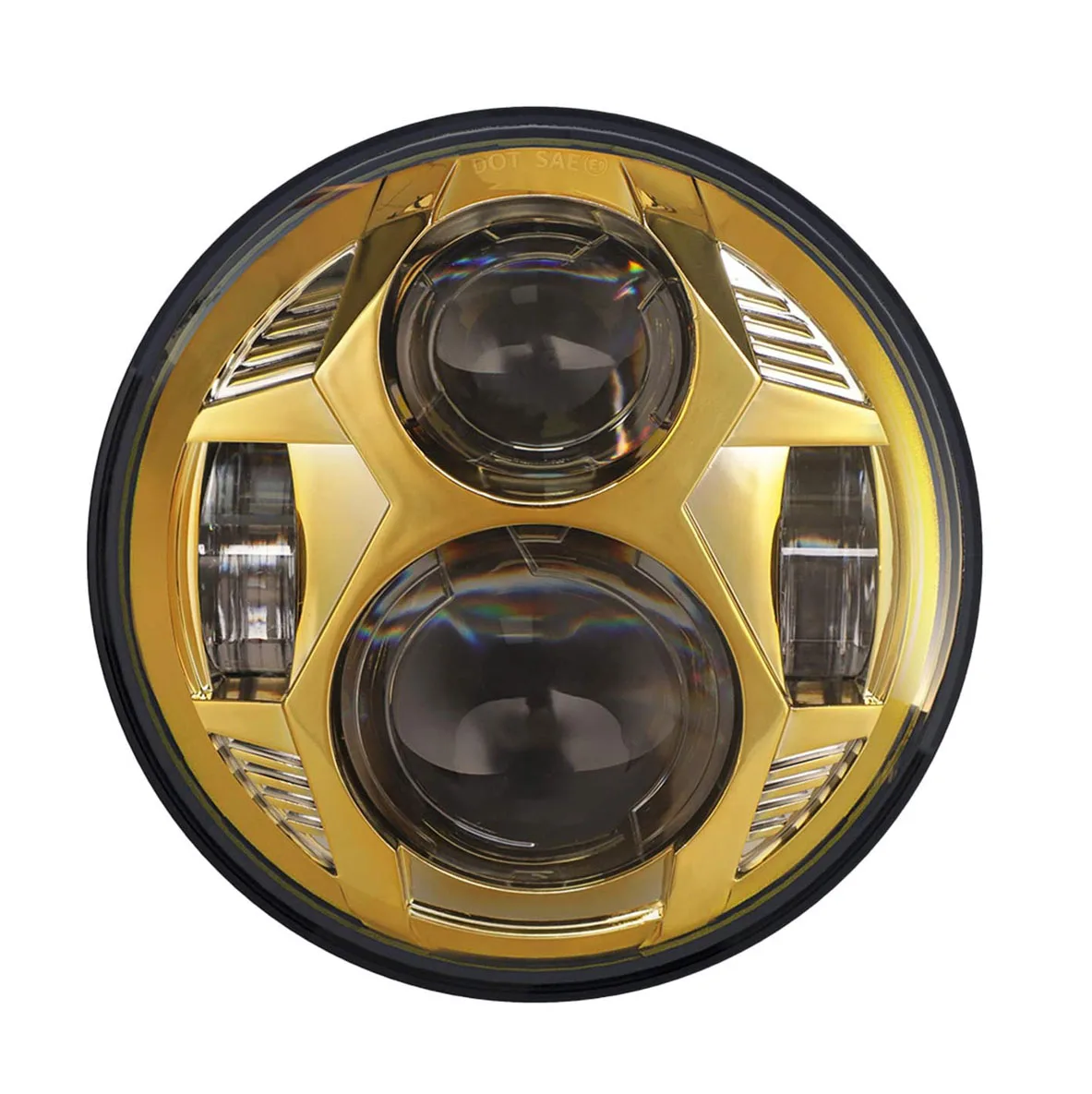 

5,75 дюймовая круглая фотолампа для мотоцикла, 51 Вт, 5-3/4 дюйма, для Sportster Iron 883, уличный стержень, уличное скольжение, золото