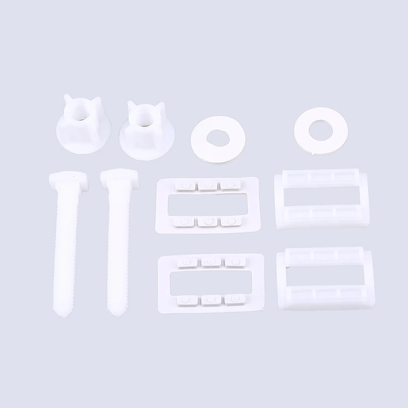 Toilet Seat Accessories Toilet Seat Hinge Bolts Screw Fixing Fitting Kit Plastic Flexible Replacement 1set