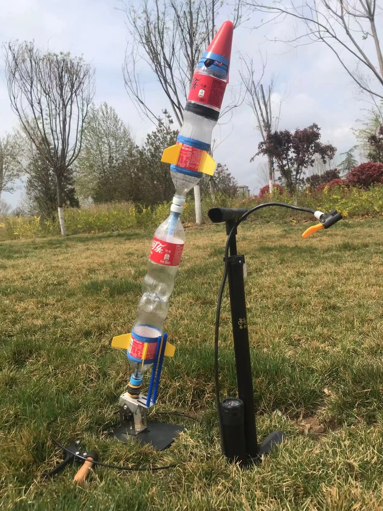 Profional Level Two Water Roet Kit with Separator And Parachute for Science Experiment Cetition Full Material Paage