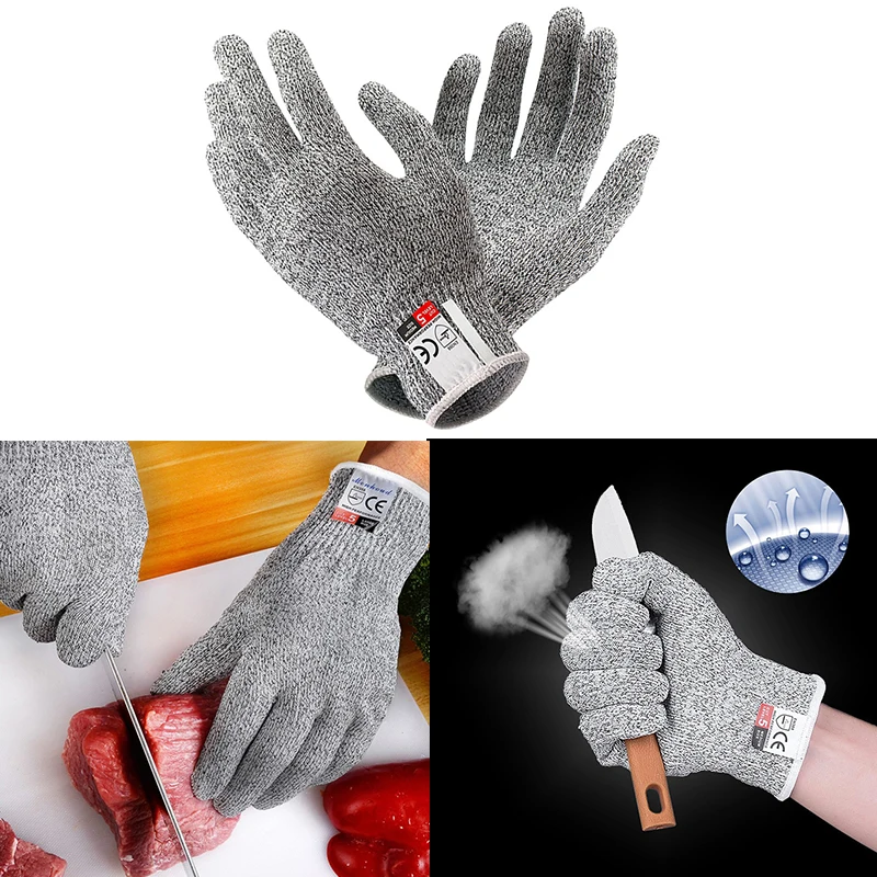 HPPE Level 5 Safety Anti Cut Gloves High-strength Industry Kitchen Gardening Anti-Scratch Anti-cut Glass Cutting Multi-Purpose
