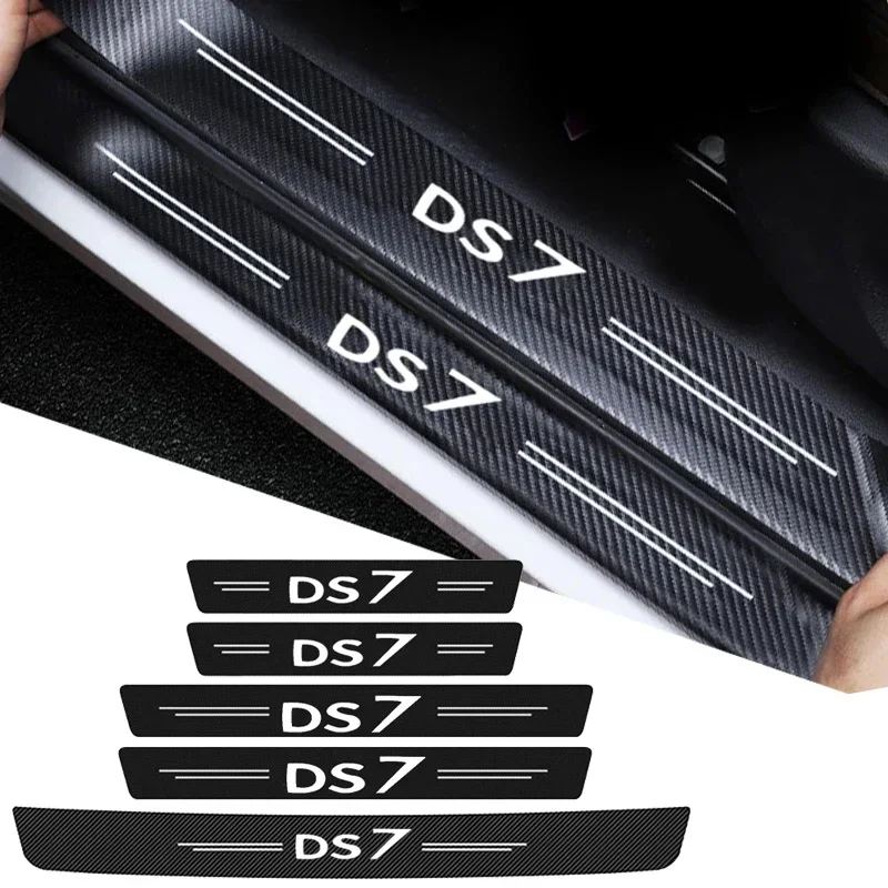 

Наклейки на порог автомобильной двери для Citroen DS7 DS 7 с логотипом C1 C2 C3 C4 C5 C6 C8 C8