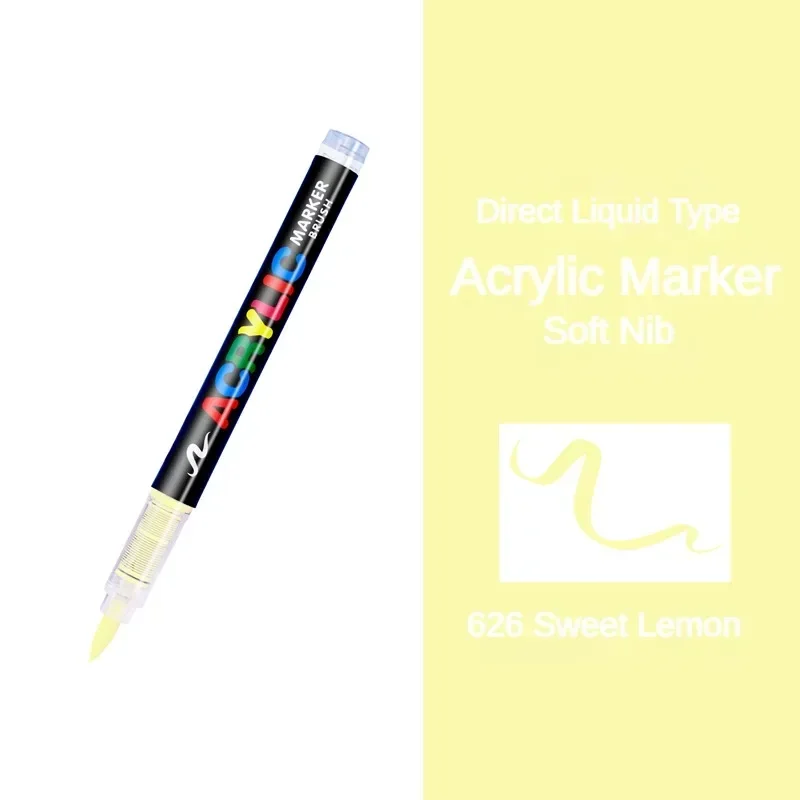 Vibrant 16-Color Acrylic Paint Brush Pens for Creative DIY Art Projects