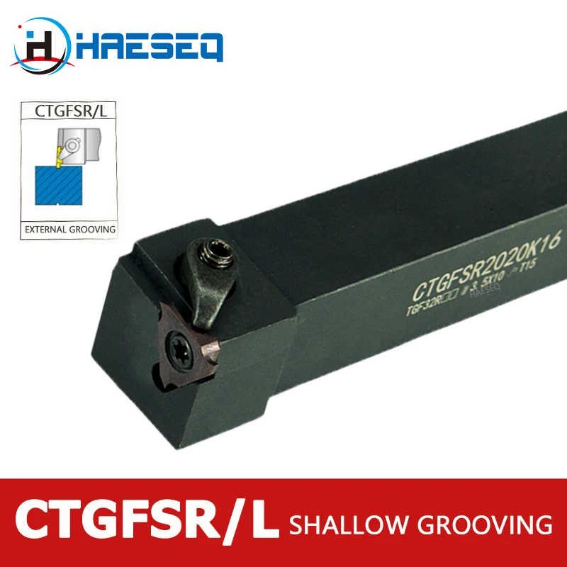 

CNC Lathe Tool Holder CTGFSR/L Utensili Tornio Metallo CTGFSR1616H16 CTGFSR2020K16 CTGFR2525M16 External Grooving Cutter Bar