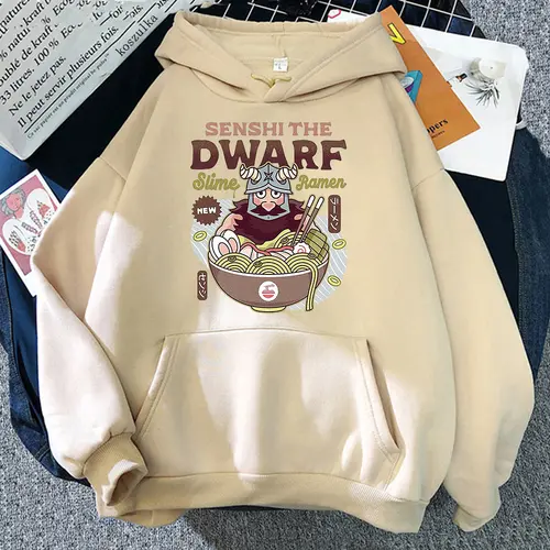 Delicious in Dungeon Dwarf Chef Slime Ramen Hoodie Women Walking Mushroom Marathon Hoodies Hot Anime Dungeon Meshi Senshi Hoodys - Image 10