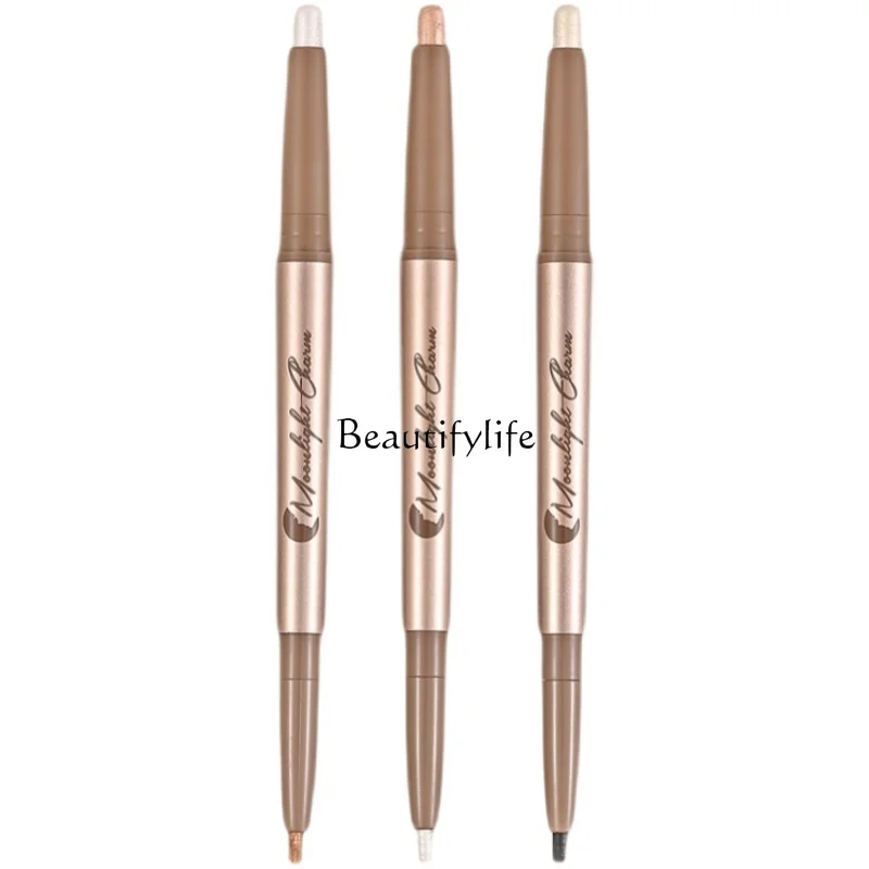 

Double-Headed Crouching Silkworm Outline Pen Eye Shadow down to Shadow Pearlescent Brightening Eye Makeup