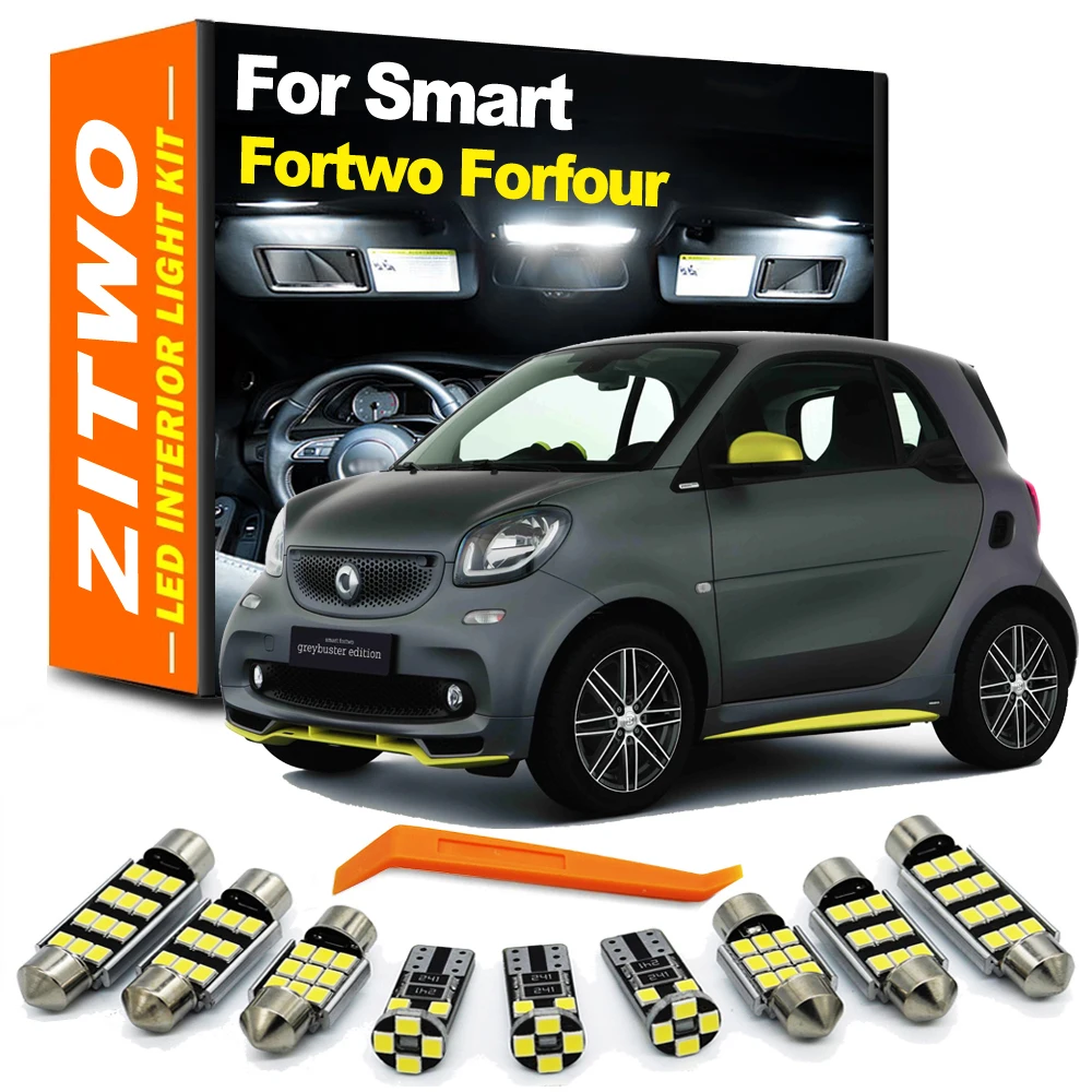 Kit Luci Interne A Led Zitwo Per Smart Fortwo Forfour 450 451 452 453 454 City Coupe Convertible Roadster City-Coupe Crossblade