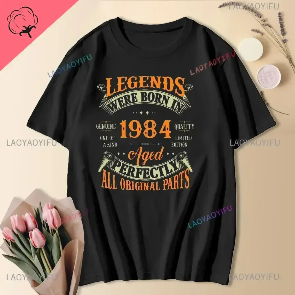 1984 40th 40 Years Old Limited Edition Vintage Cotton T Shirt Men Women Birthday Anniversary T-shirts Gift Short Sleeve Tee Tops