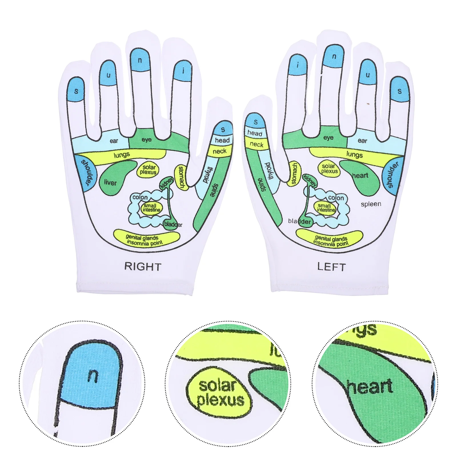 

Gloves Hand Reflexology Acupressure Acupoint Tools Glove Hands Point Socks Mittens Reusable Household Spa Foot Exfoliator