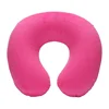 Car Air Flight Office Inflatable Neck Pillow U-shaped Travel Pillow Short Plush Cover PVC Support Headrest Soft Nursing Cushion 6