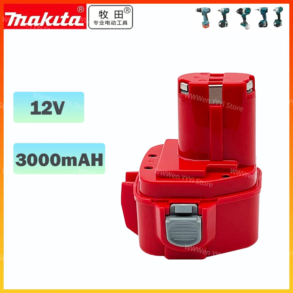 

12V Makita 3000mAh Replacement Battery 2.0Ah Ni CD Rechargeable batteries Power Tools Bateria PA12 1220 1222 1235 1233S 6271D