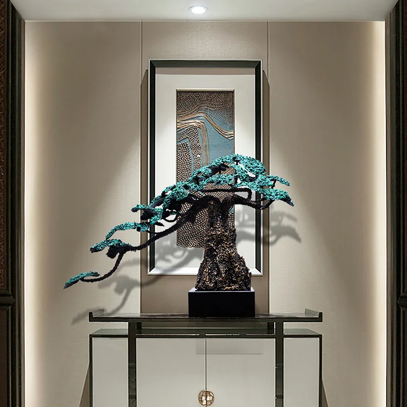 

Zhaocai Welcome Song Metal Decoration Hotel Lobby Large Sculpture Model Room Entrance Soft Decoration Artwork