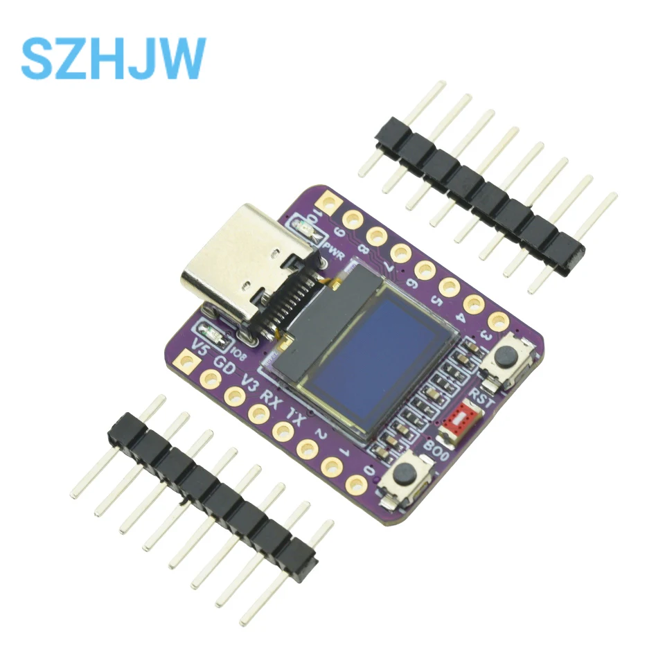 ESP32-C3 OLED Development Board ESP32-C3 OLED Development Board With 0.42 Inch OLED Module Ceramic Antenna Wifi Bluetooth ESP32 Supermini Development Board