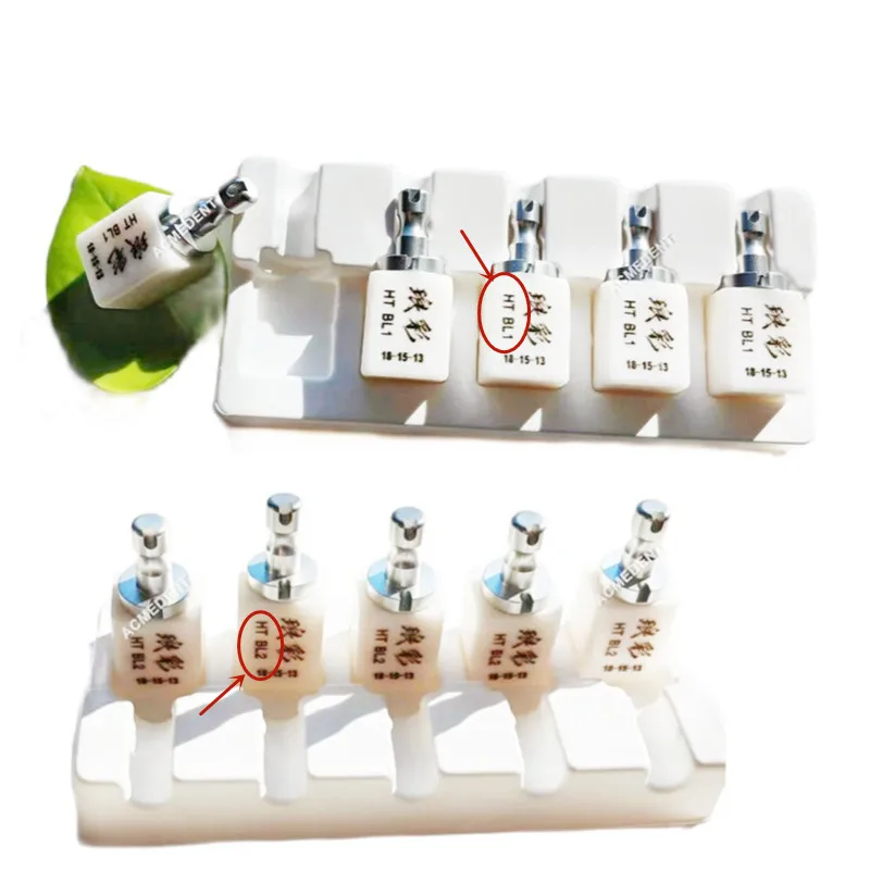 

Dental Glass Ceramic Blocks Cerec Emax CAD CAM Bleached Block HT BL1/BL2 5Pcs/Box