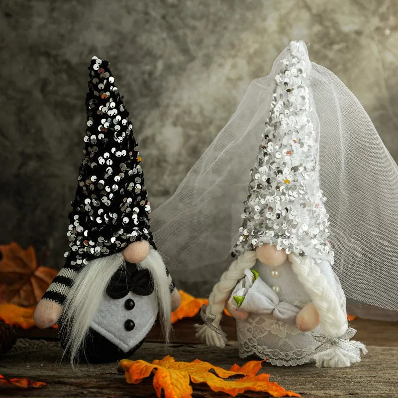 Wedding Bride Groom Plush Doll 2/1PC
