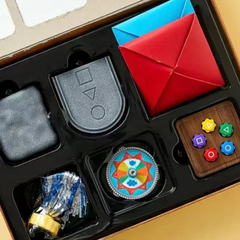 Korean Folk Game Sets Dice Party Game Props Square Circl-e Triangle Family Stone Catching Props Gonggi Jack Set For Kid