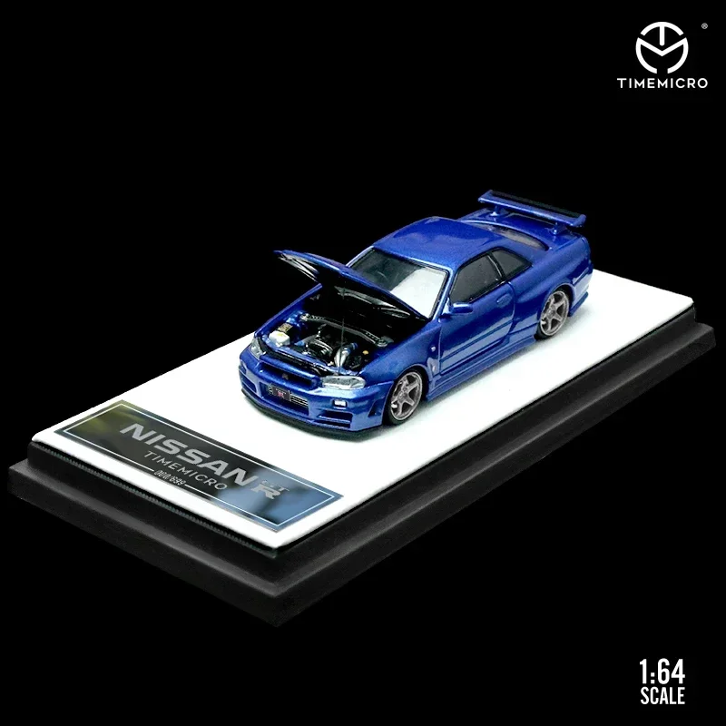 TIME Micro 1/64 ニッサン 日産 スカイライン GTR R34 TIME MICRO 1:64 Nissan Gtr R34 open cover Fast & Furious car