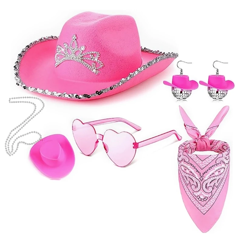 

Delicate Pink Cowboy Hat Nightclubs and Parties Photo Studio Props and Stage Performances Multipurpose Decoration