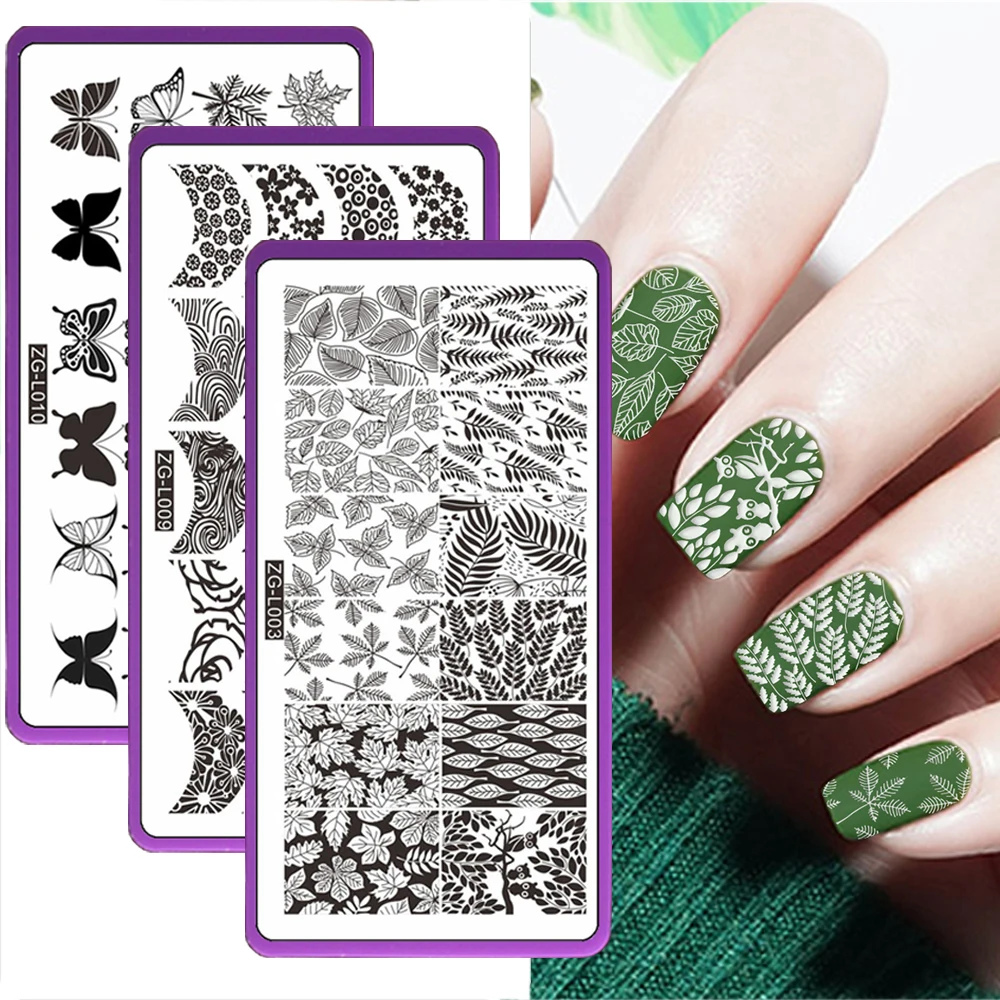 1 шт. геометрические технические летние трафареты для ногтей с цветами шаблоны для гель-лака дизайнерские штамповочные инструменты из нержавеющей стали