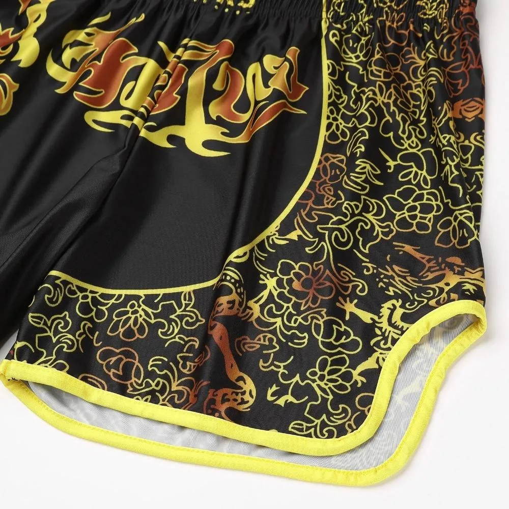 Men's Muay Thai Shorts Sports MMA Fighting Training Short Pants