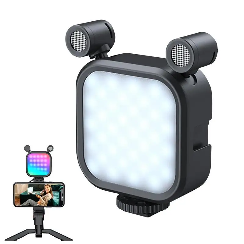 Led V13 Video Light Photography Led Light Microfono Video Conference Light Ricaricabile Portatile Led Square Light Per Telefono