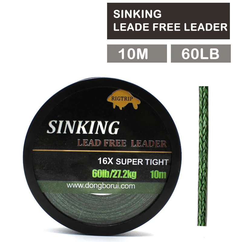 10m Sinking Braided Line Carp Fishing Line For Carp Leader Not Leadcore  Carp Fishing 60lb Without Lead Core - Fishing Lines - AliExpress