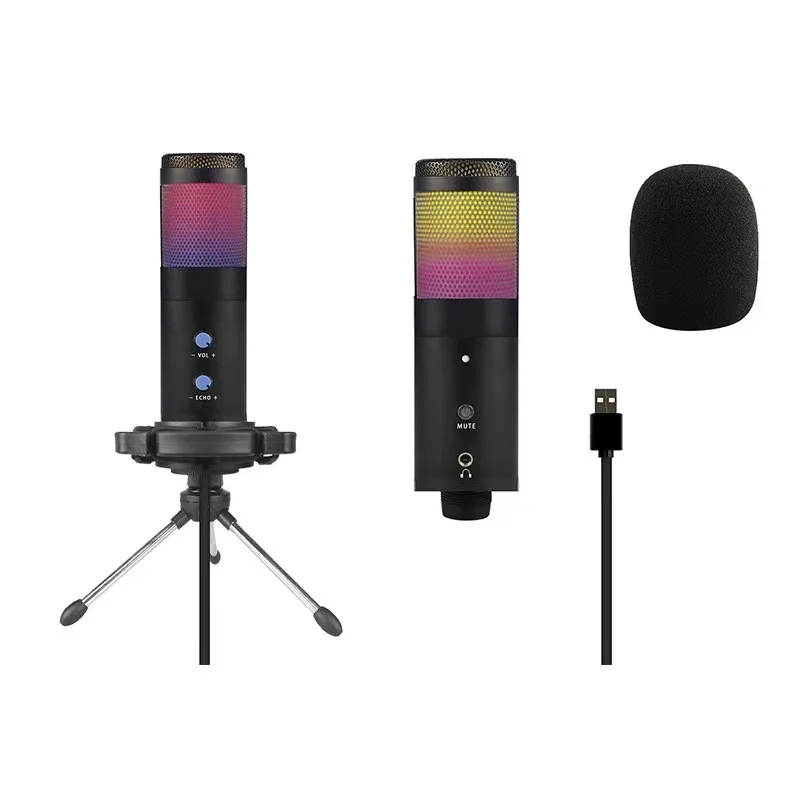 Kinglucky U830 Microphone Studio Game Live Applicable Mobile Computer Compatible with Windows\Mac OS\PS4