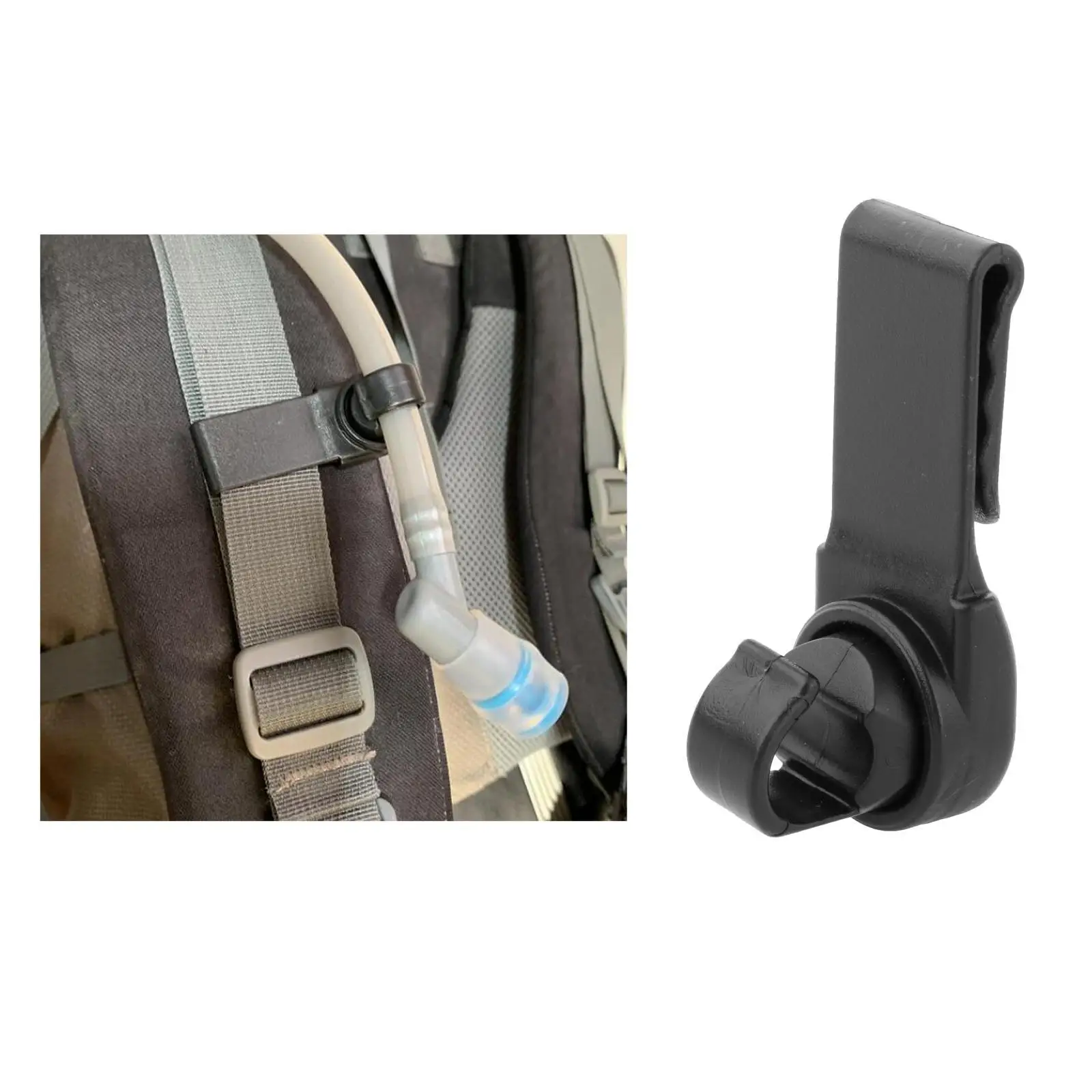 Rotatable Drinking Tube Clip Bladder Drinking Tube Hose Clip for Backpack