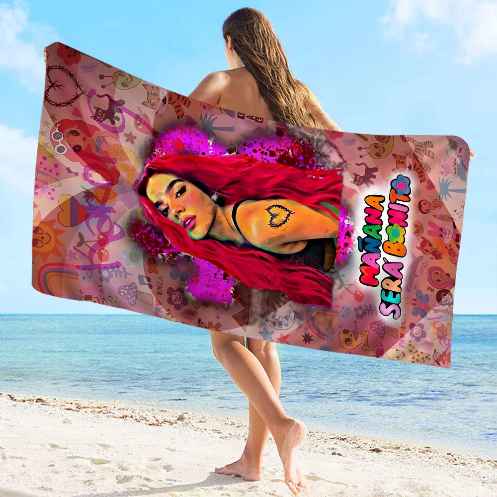 Karol g Manana Sera Bonito Beach Towels Shower Towel Sauna Travel Spa Microfiber Quick Dry Gym Accessories Cute Room Decor 5