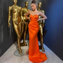 

Thinyfull 2022 Sexy Prom Dress Floor Length Sweetheart High Split Mermaid Beadings Evening Dresses Saudi Arabia Duabi Plus Size