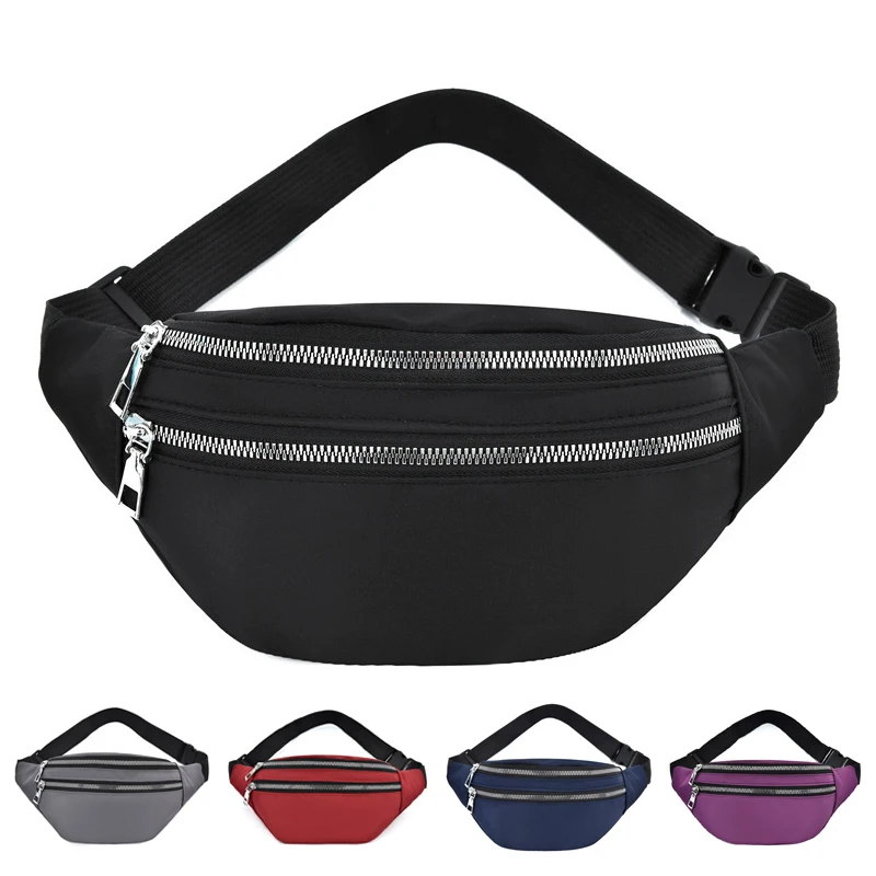 

Women Waist Bag Men Fanny Pack Female Banana Bag Sports Fitness Money Pouch Ladies Fashion Travel Shoulder Purse Belly Pocket