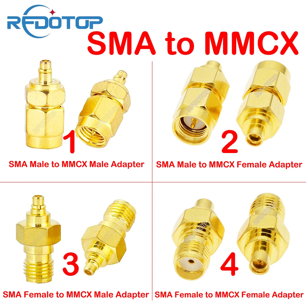 Adaptateur SMA MMCX pour Antenne FPV - Lot de 4 Connecteurs