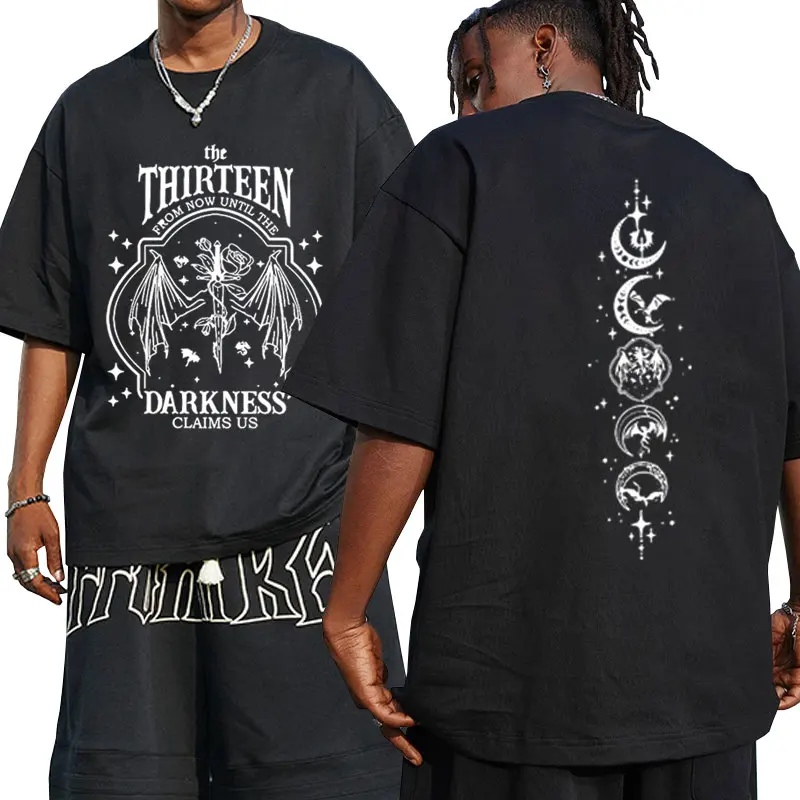 

Basgiath War College Double Sided Double-sided Print T-shirt Fourth Wings Men Women Fashion Gothic Y2k T Shirts Male Streetwear