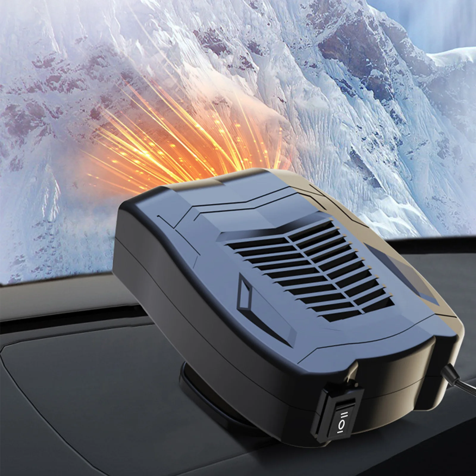 12V / 24V Portable Auto Elektrische Heizung Fan Elektrischer Trockner  Ndshield Defogging Defroster Elektrisches Warmluftgebläse